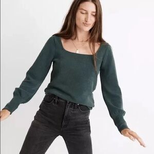 Madewell burnt orange long sleeve short